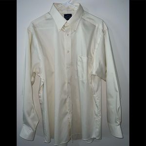 Never Worn - Like New; Eagle off-white/cream LS Buttondown